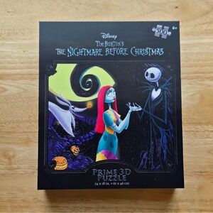 BOX ONLY 3D Graphic Nightmare Before Christmas Puzzle Box Replacement Crafting